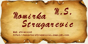 Momirka Strugarević vizit kartica